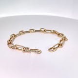 PAPERCLIP PAVÉ BRACELET