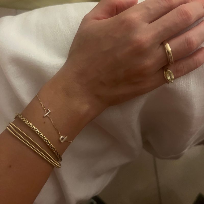 ARMBAND MIT DIAMANT ELEMENTEN