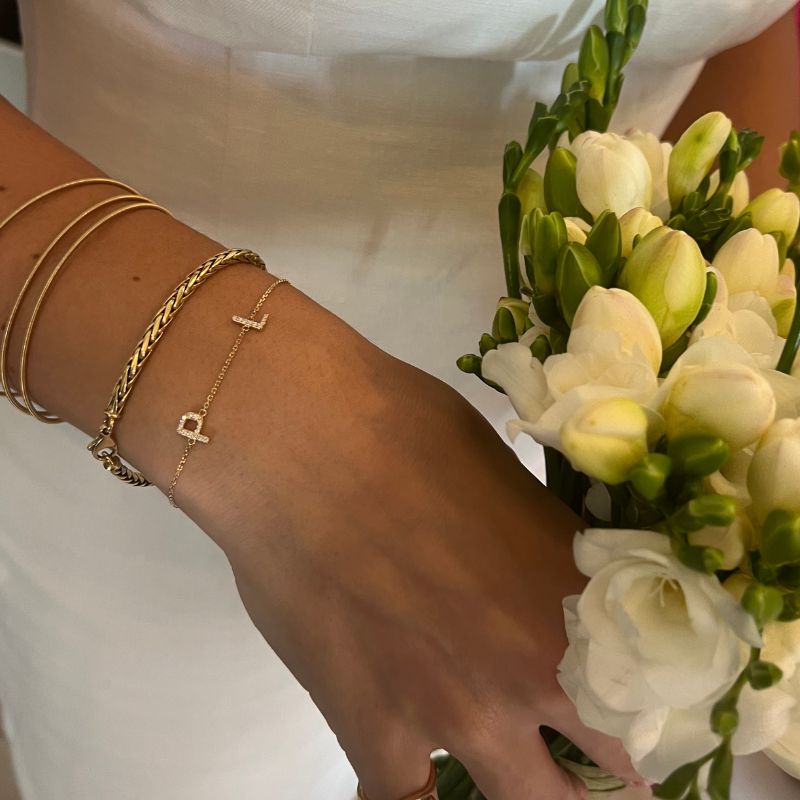 ARMBAND MIT DIAMANT ELEMENTEN