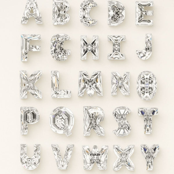 DIAMOND LETTER COLLIER